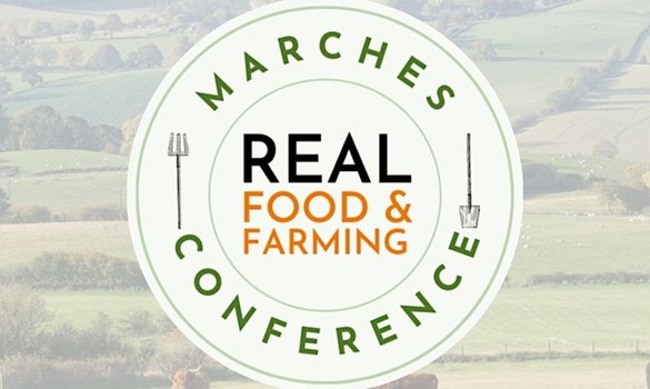 The Marches real food and farming conference event logo
